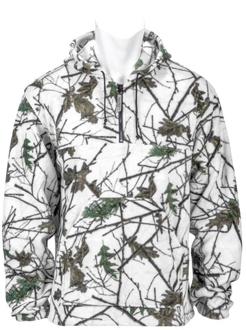 KIDS SNOW FOREST CAMO CHAMBLISS 1/4 ZIP HOODIE