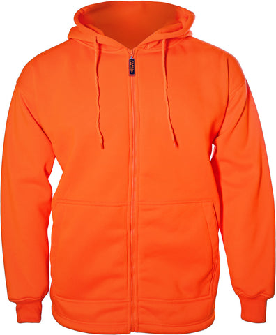 KIDS BLAZE ORANGE DOUBLE FLEECE HOODIE