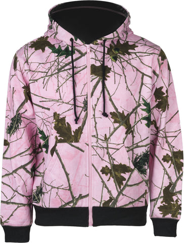 GIRLS PINK FOREST CAMO CAMBRILLO FULL ZIP HOODIE