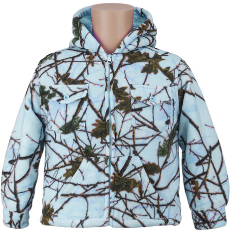 KIDS CAMO THURMOND SHERPA LINED JACKET