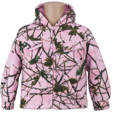 KIDS CAMO THURMOND SHERPA LINED JACKET