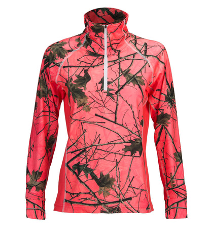 WOMEN'S CAMO IMPULSE 4-WAY STRETCH 1/4 ZIP JACKET