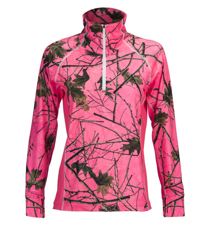 WOMEN'S CAMO IMPULSE 4-WAY STRETCH 1/4 ZIP JACKET