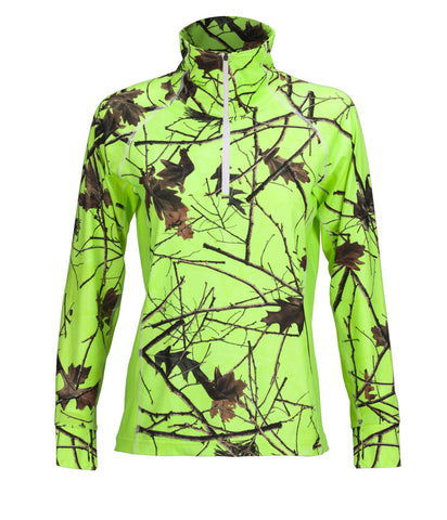 WOMEN'S CAMO IMPULSE 4-WAY STRETCH 1/4 ZIP JACKET