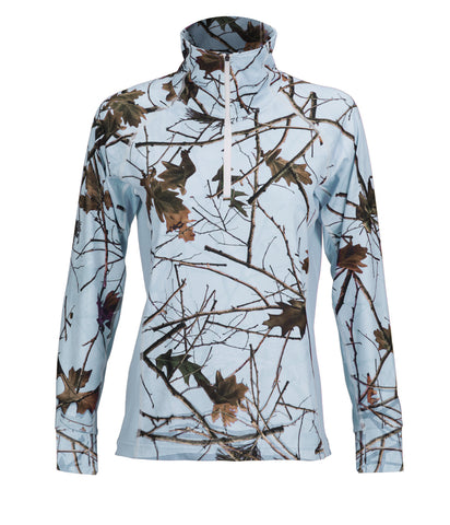 WOMEN'S CAMO IMPULSE 4-WAY STRETCH 1/4 ZIP JACKET