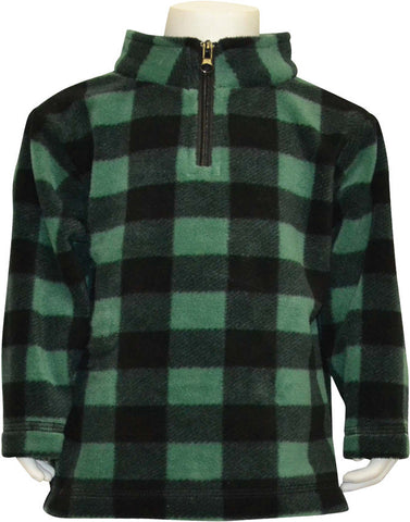 INFANT PLAID EVERYDAY EASY 1/4 ZIP PULLOVER