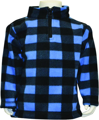 INFANT PLAID EVERYDAY EASY 1/4 ZIP PULLOVER