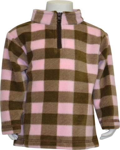 INFANT PLAID EVERYDAY EASY 1/4 ZIP PULLOVER