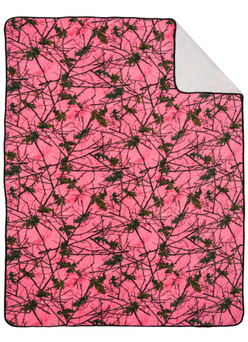 60x80 SOFT TOUCH REVERSIBLE CAMO BLANKET