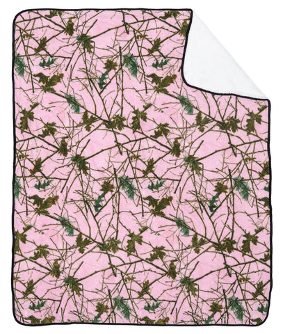 60x80 SOFT TOUCH REVERSIBLE CAMO BLANKET