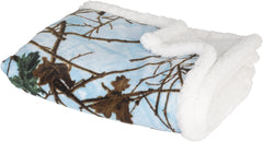 BABY SOFT SHERPA CAMO BLANKET