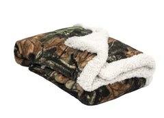 BABY SOFT SHERPA CAMO BLANKET