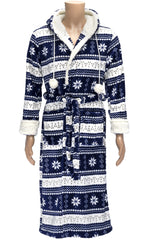 ROMANTA NORDIC FLEECE ROBE WITH BELT