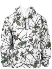 KIDS SNOW FOREST CAMO CHAMBLISS 1/4 ZIP HOODIE