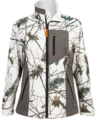 WOMEN'S SNOW FOREST CAMO CUSTOM XRG SOFT SHELL JACKET