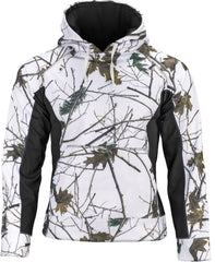 WOMEN'S SNOW CAMO XRG SOFT SHELL HOODIE