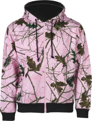 GIRLS PINK FOREST CAMO CAMBRILLO FULL ZIP HOODIE