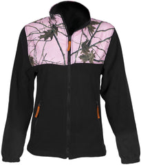 KIDS PINK FOREST CAMO C-MAX FULL ZIP WIND JACKET