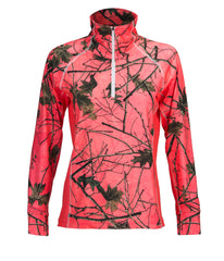 WOMEN'S CAMO IMPULSE 4-WAY STRETCH 1/4 ZIP JACKET