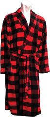 ROMANTA CORAL FLEECE PLAID ROBE