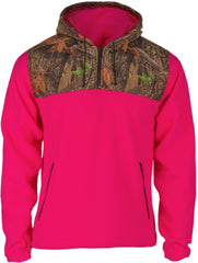 WOMEN'S CAMO C-MAX HOODED 1/4 ZIP HOODIE