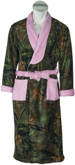 KIDS PINK CAMO ROMANTA CORAL FLEECE ROBE