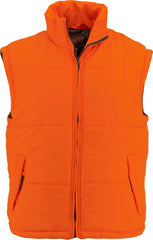 MEN'S BLAZE ORANGE REVERSIBLE PUFFER VEST